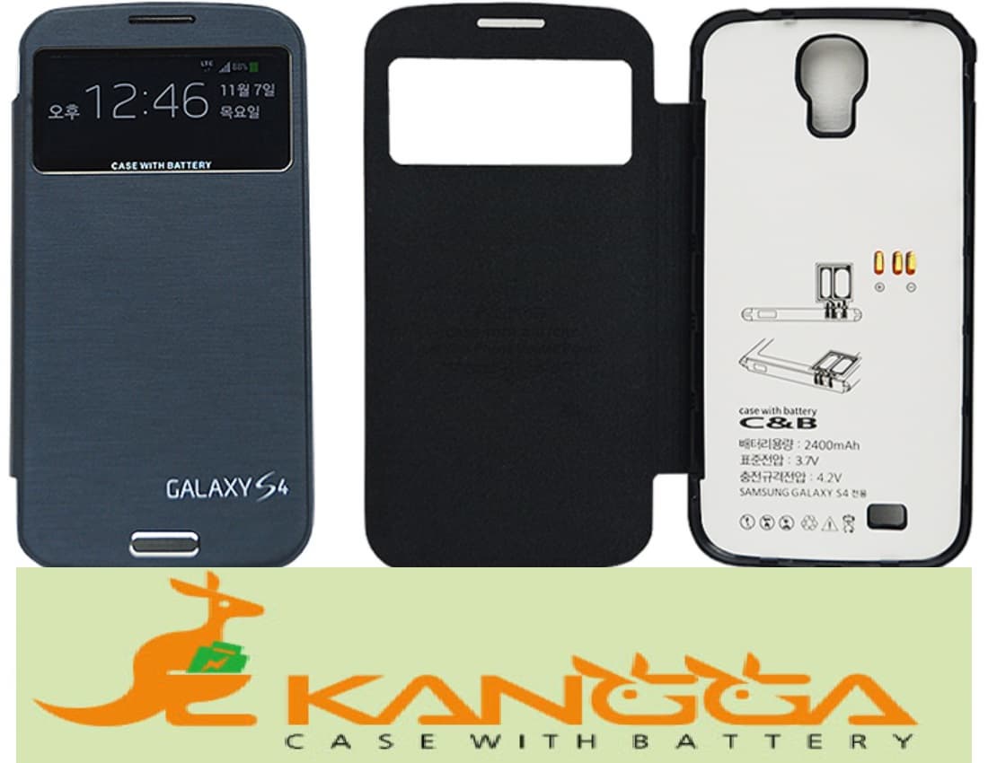Rechargeable smartphone case for galaxy S4